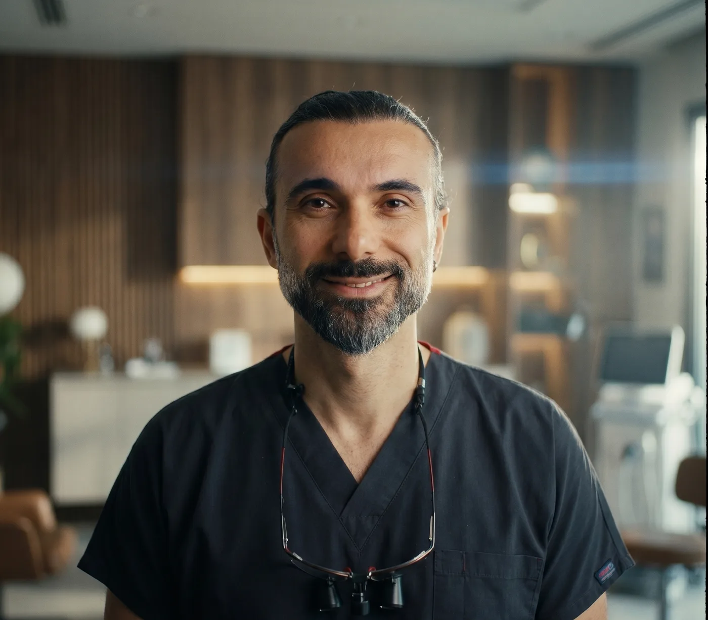 Dt. Taha Tanrıverdi — klinikte